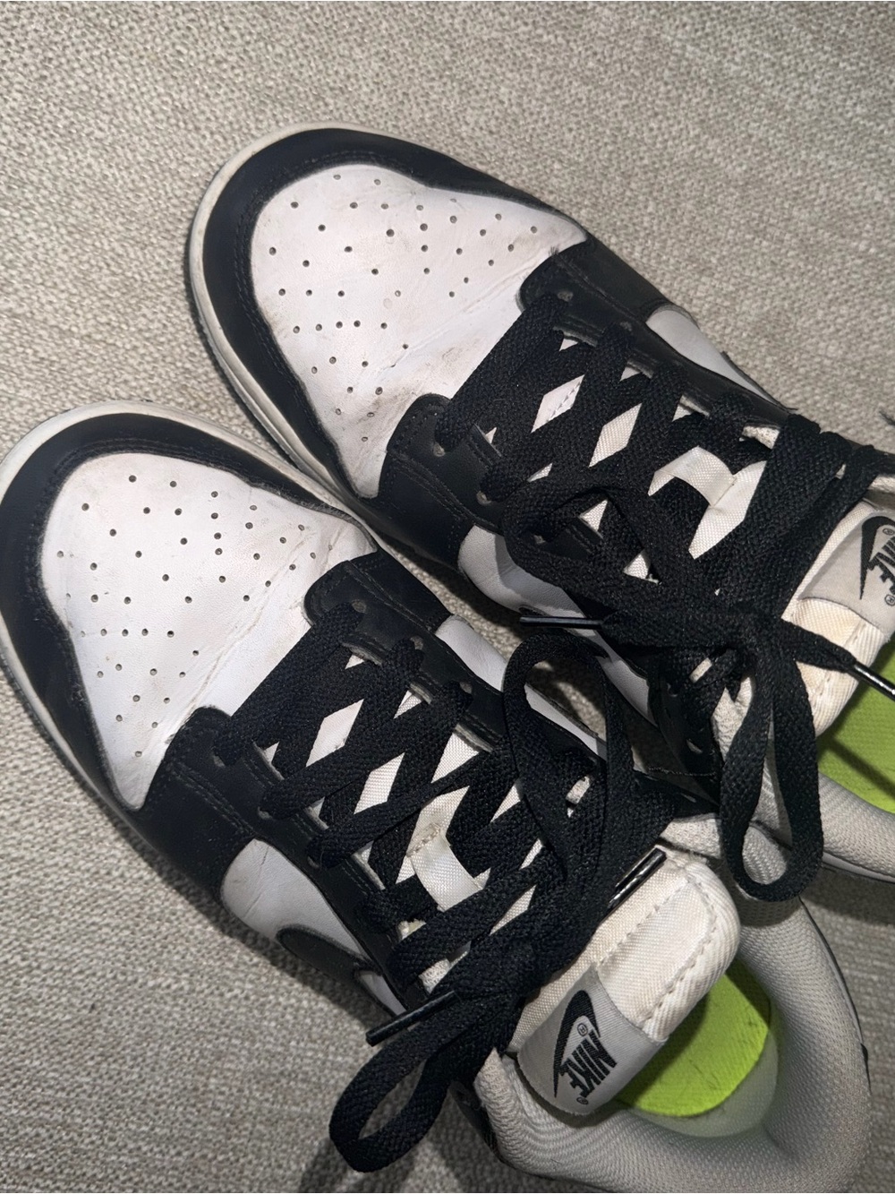Nike Low Dunk Retro Panda Black and White W9 - Picture 8 of 8